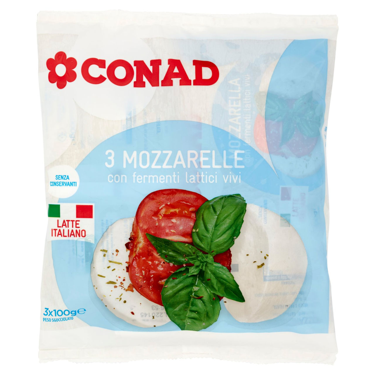 Mozzarella 3 x 100 g Conad in vendita online