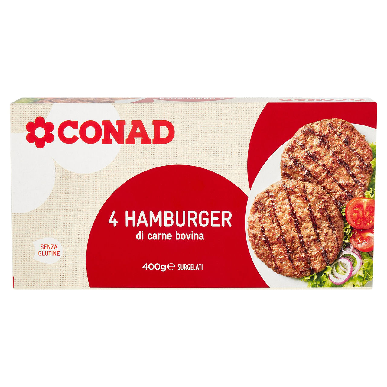 Hamburger Carne Bovina Surgelati 4x100g Conad