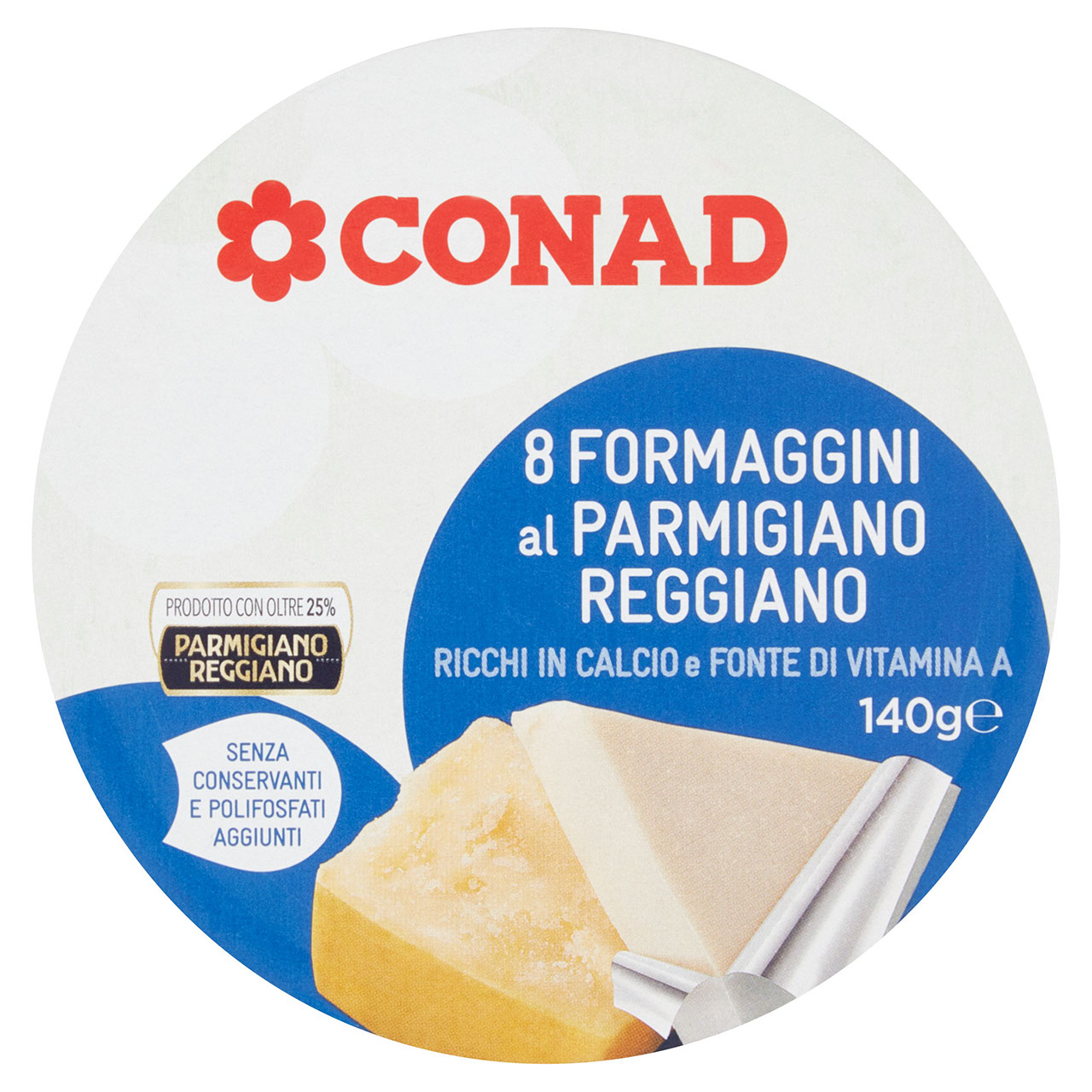 8 Formaggini al Parmigiano Reggiano 140 g Conad