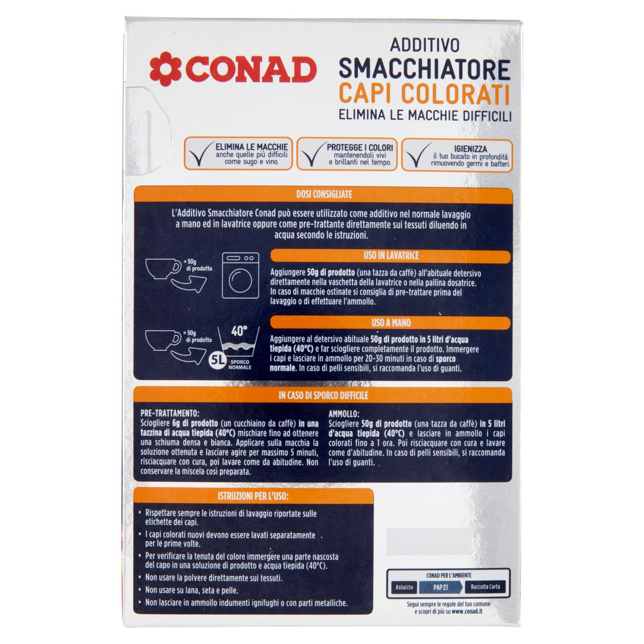 Additivo smacchiatore Conad in vendita online