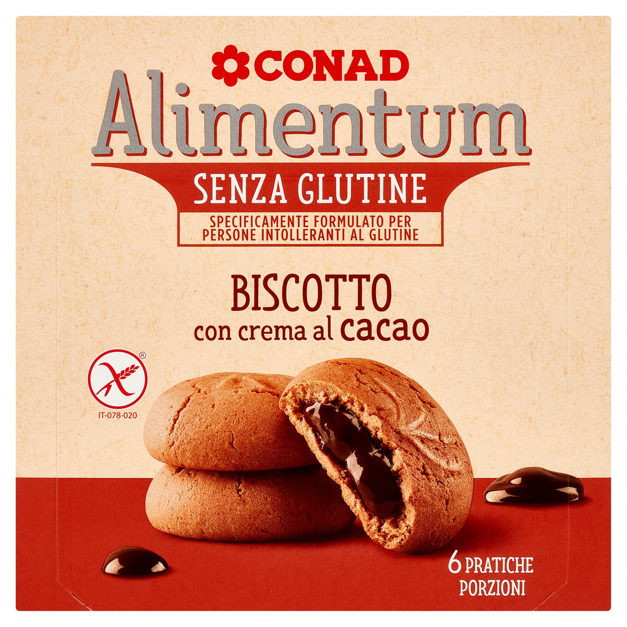 Alimentum Senza Glutine Biscotto con crema cacao