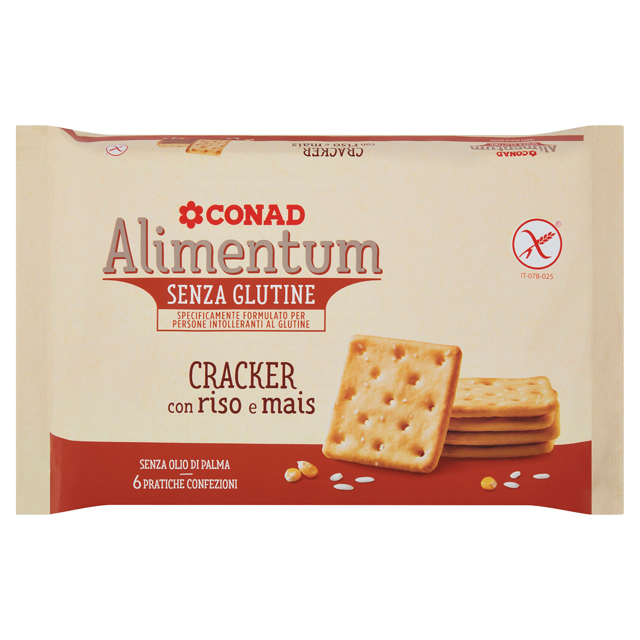 Cracker con riso e mais 6 confezioni Alimentum