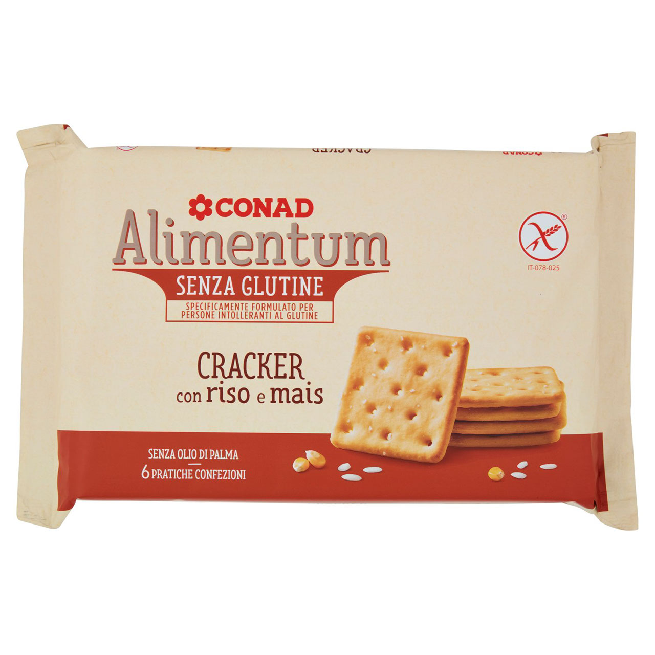 Cracker con riso e mais 6 confezioni Alimentum