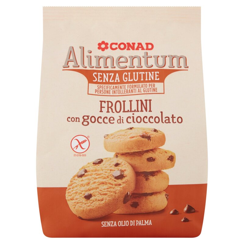 Frollini Senza Glutine Gocce Cioccolato | Conad