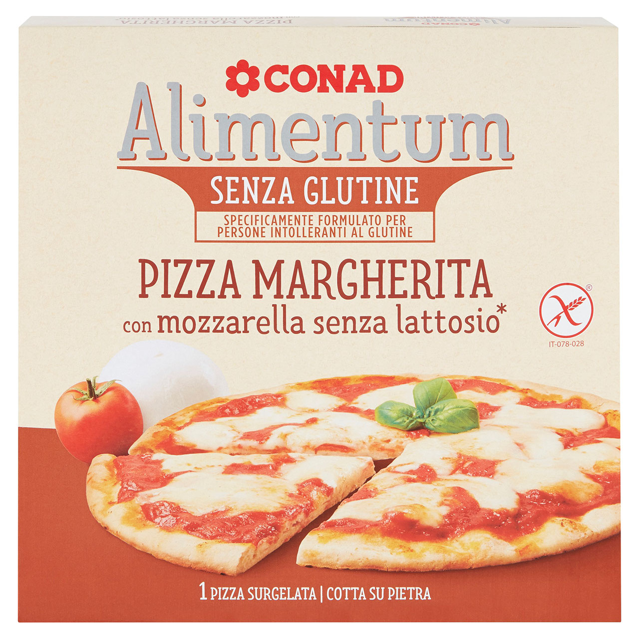 Pizza Margherita Senza Glutine Surgelata 350 g
