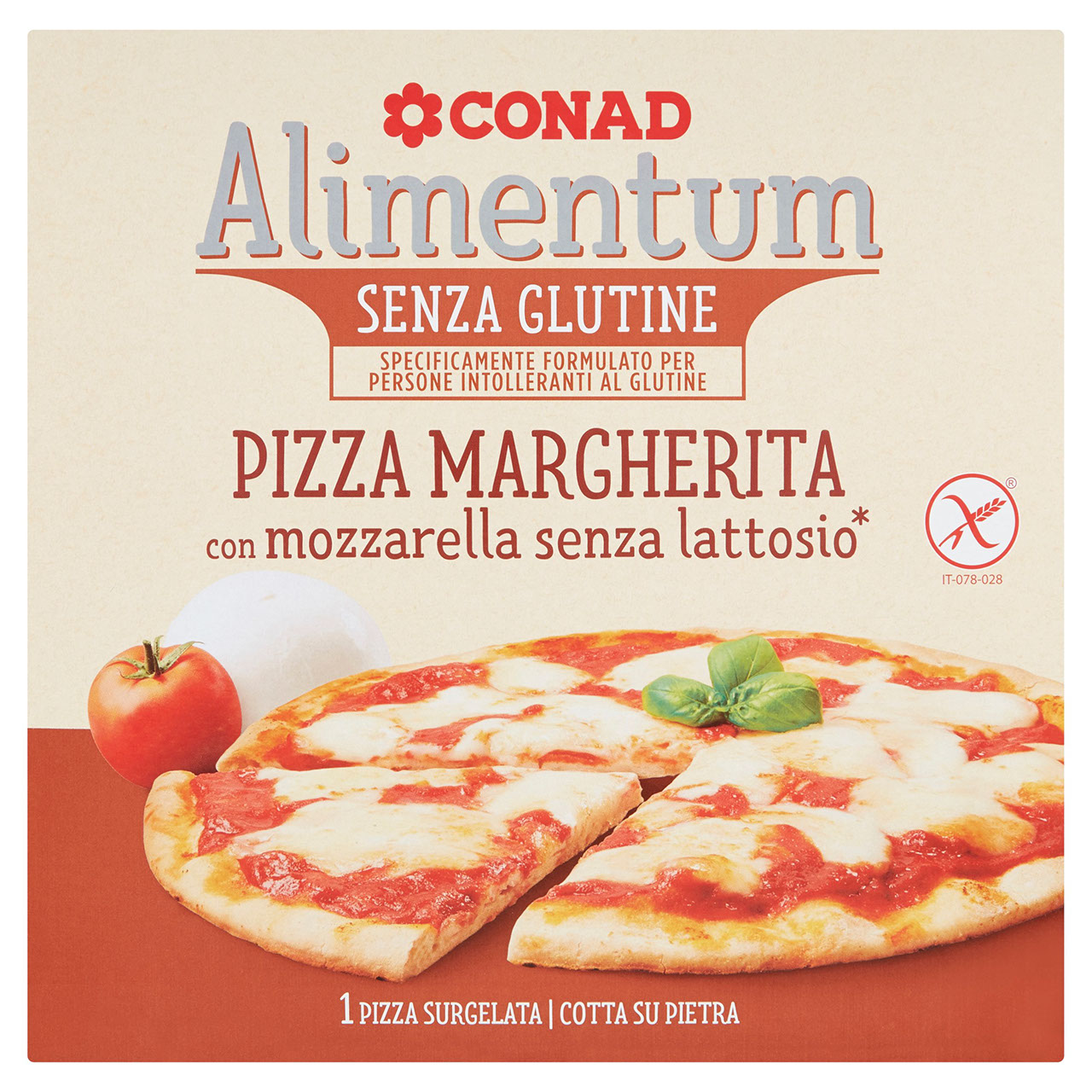 Pizza Margherita Senza Glutine Surgelata 350 g