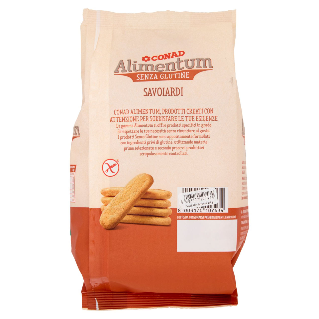 CONAD Alimentum Senza Glutine Savoiardi 200 g