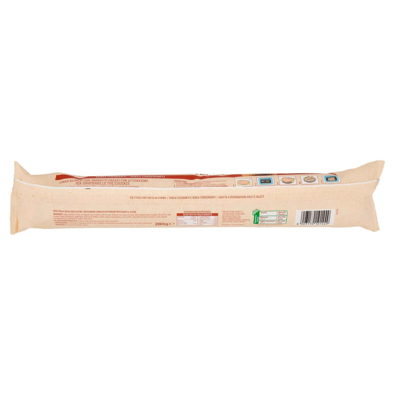 CONAD Alimentum Senza Glutine Sfoglia Rotonda 280 g
