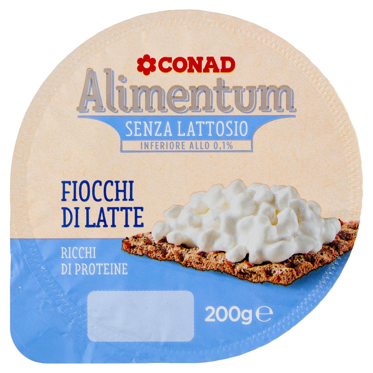 CONAD Alimentum Senza Lattosio Fiocchi di Latte 200 g