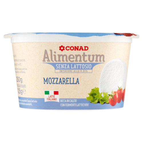 CONAD Alimentum Senza Lattosio Mozzarella 125 g