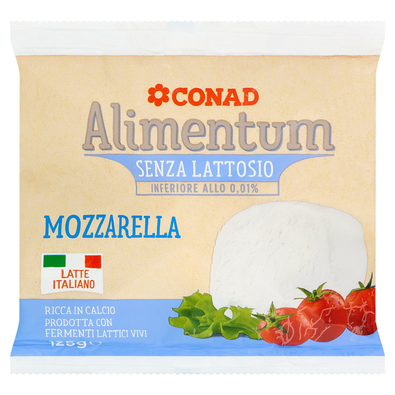 CONAD Alimentum Senza Lattosio Mozzarella 125 g