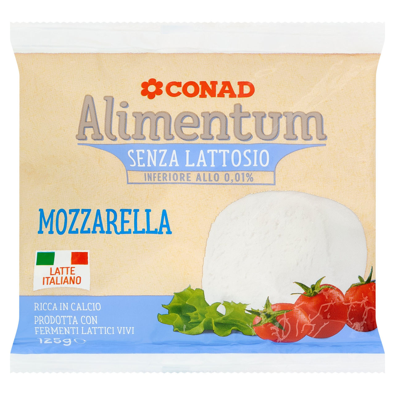 CONAD Alimentum Senza Lattosio Mozzarella 125 g