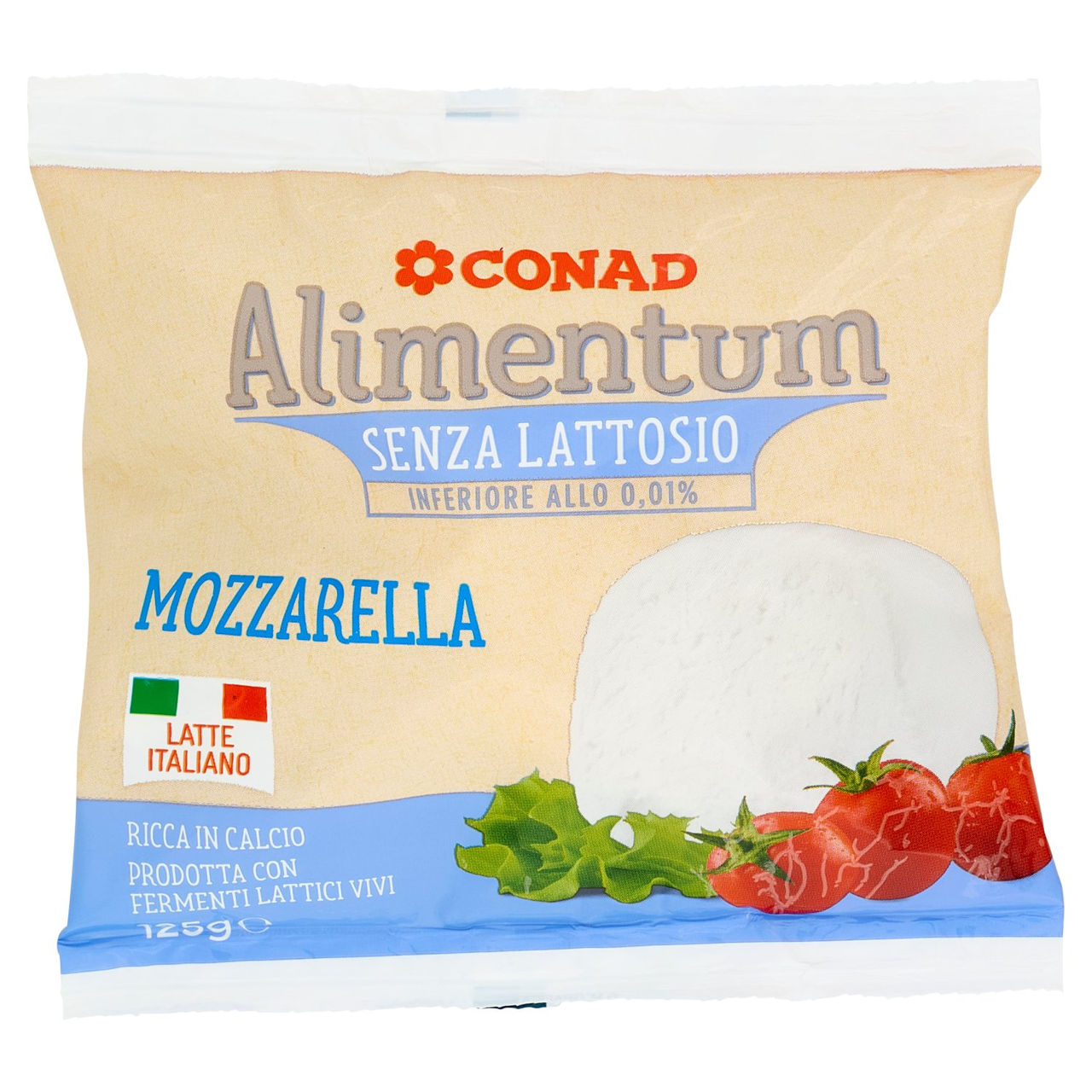 CONAD Alimentum Senza Lattosio Mozzarella 125 g