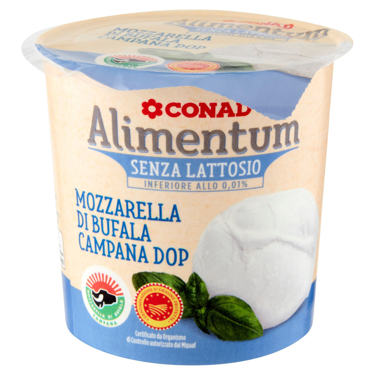 CONAD Alimentum Senza Lattosio Mozzarella di Bufala Campana DOP 200 g