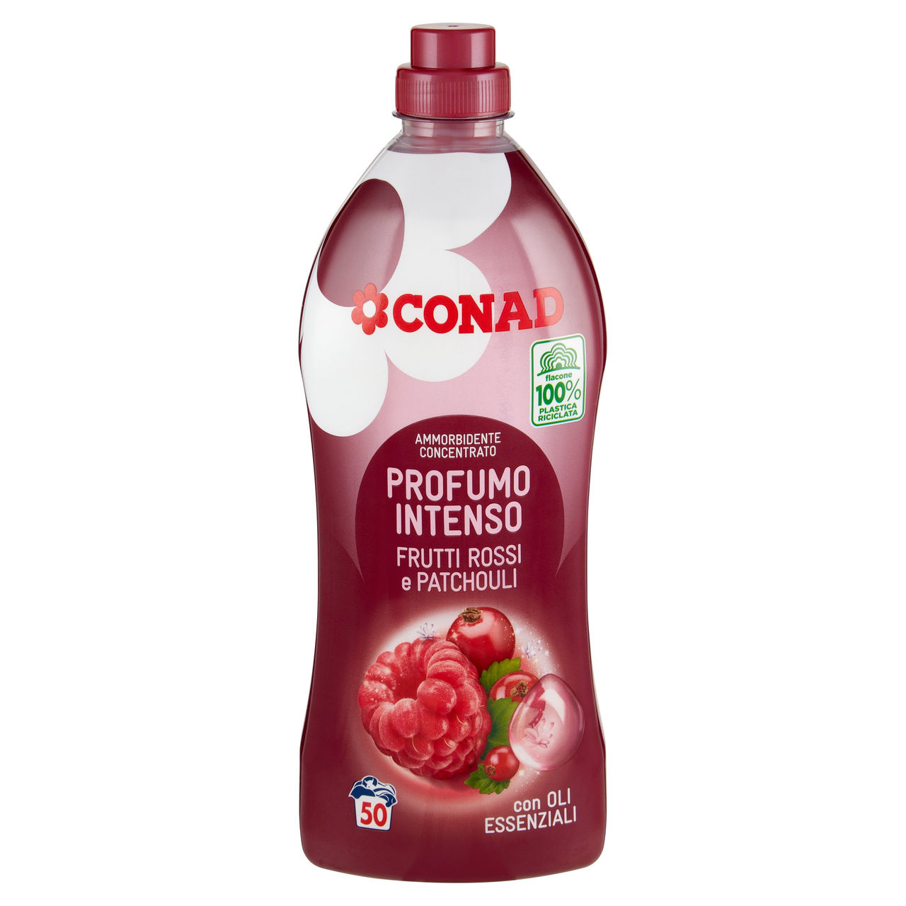 CONAD Ammorbidente Concentrato Profumo Intenso Frutti Rossi e Patchouli 1250 ml