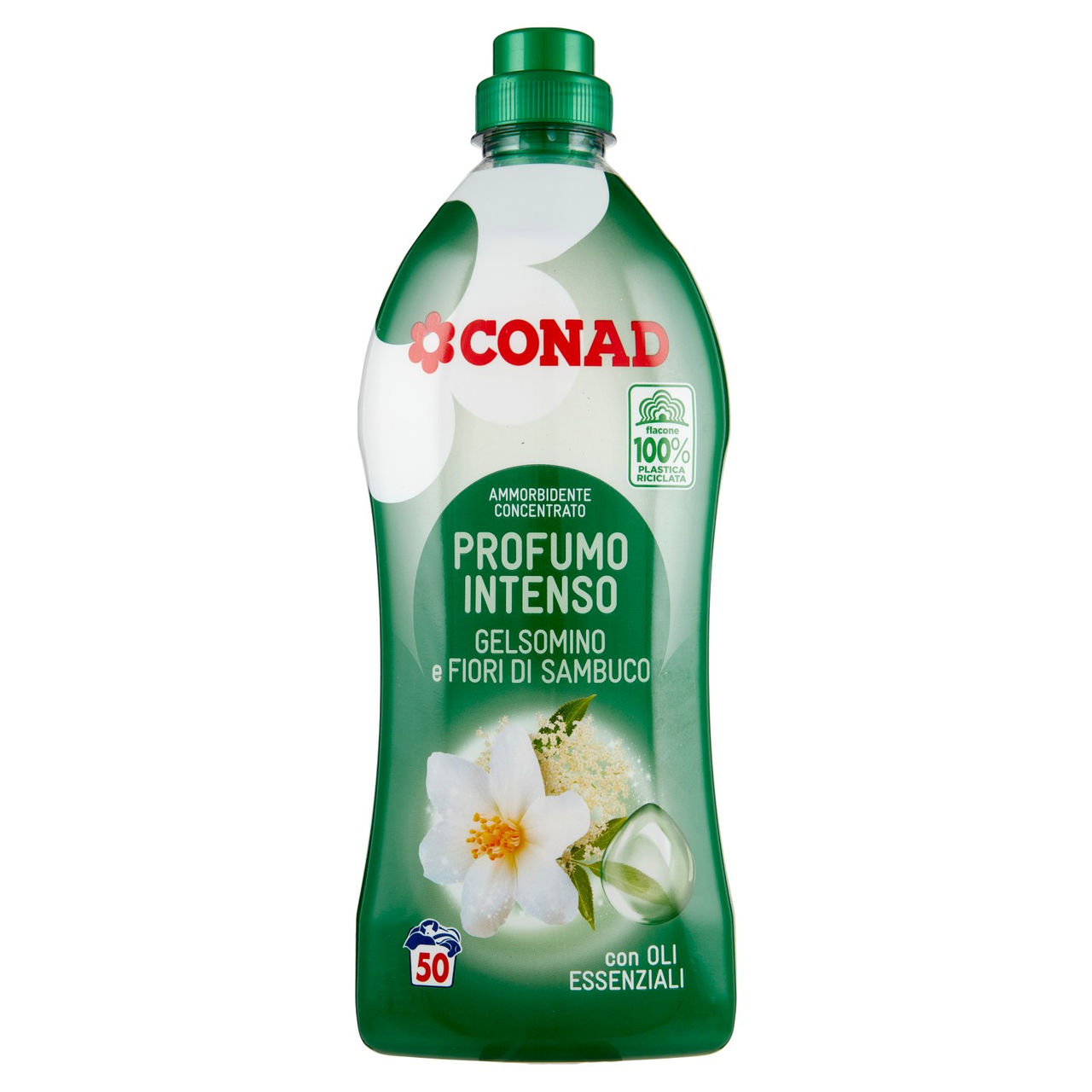 CONAD Ammorbidente Concentrato Profumo Intenso Gelsomino e Fiori di Sambuco 1250 ml