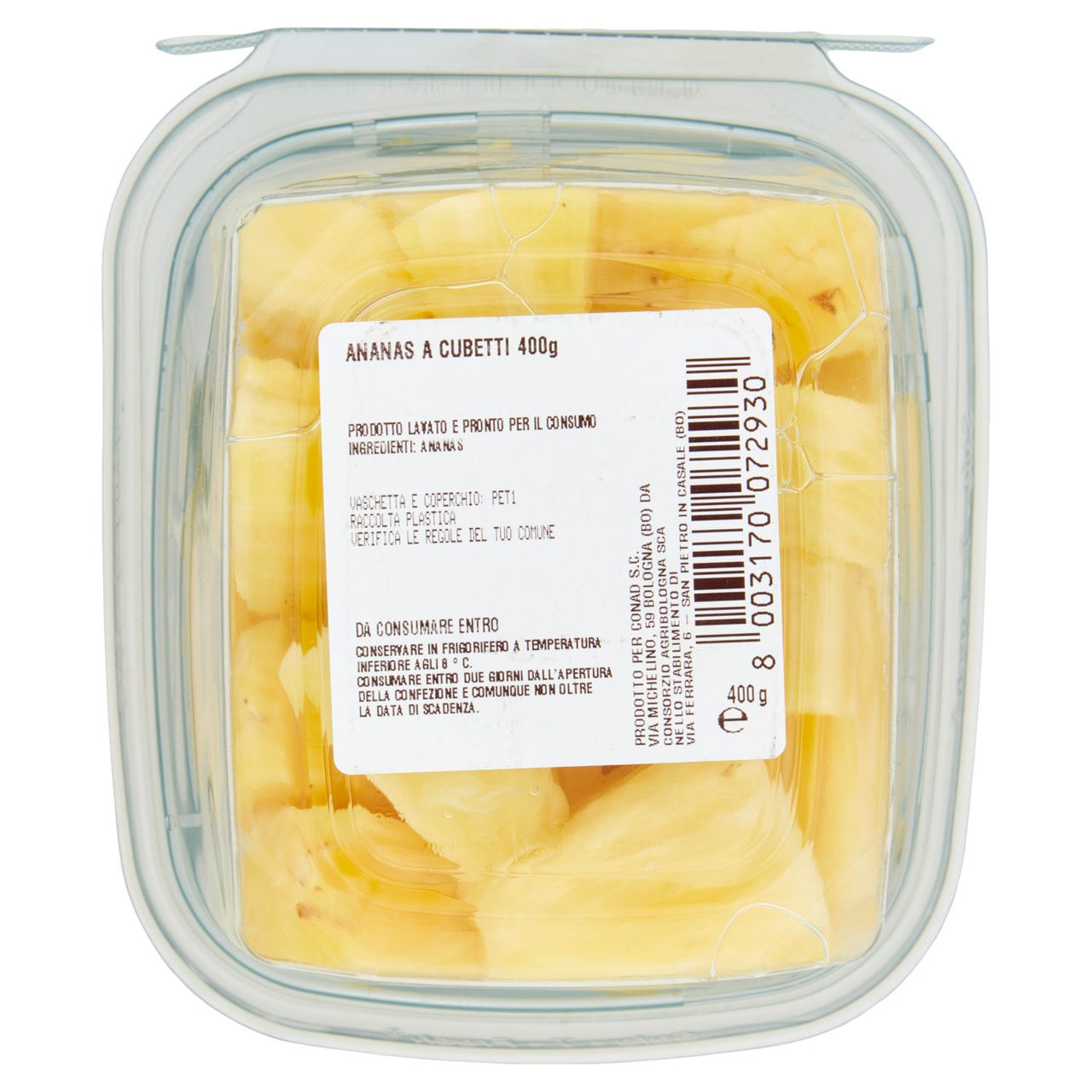 Ananas a Cubetti 400 g Conad