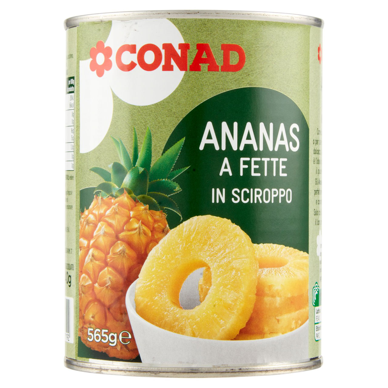 Ananas a Fette in Sciroppo 565 g Conad