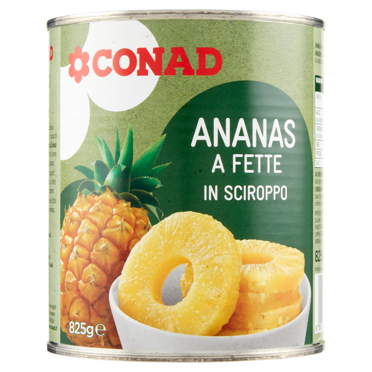 Ananas a Fette in Sciroppo 825 g Conad