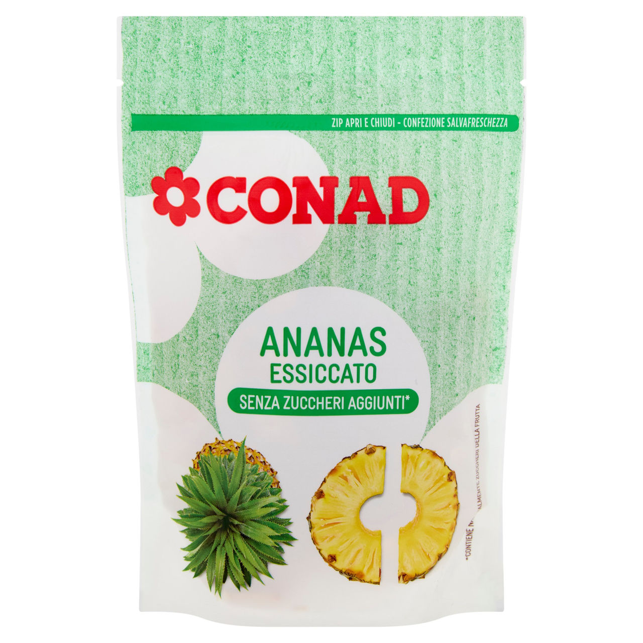 CONAD Ananas Essiccato Senza Zuccheri Aggiunti* 100 g