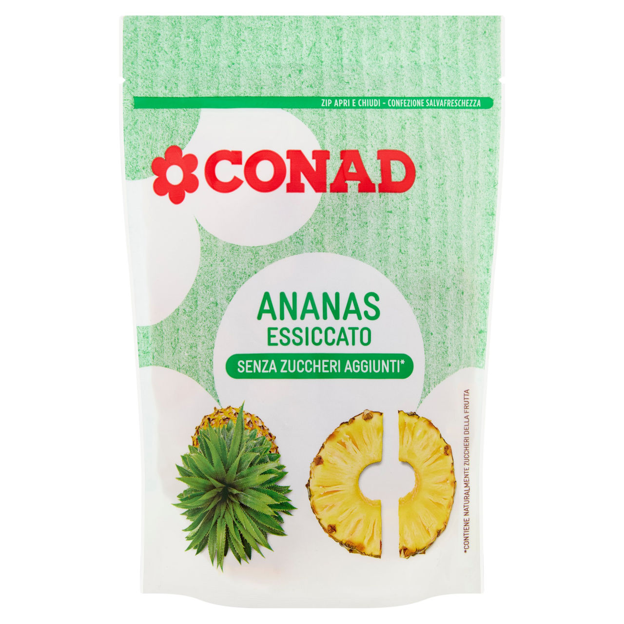 CONAD Ananas Essiccato Senza Zuccheri Aggiunti* 100 g