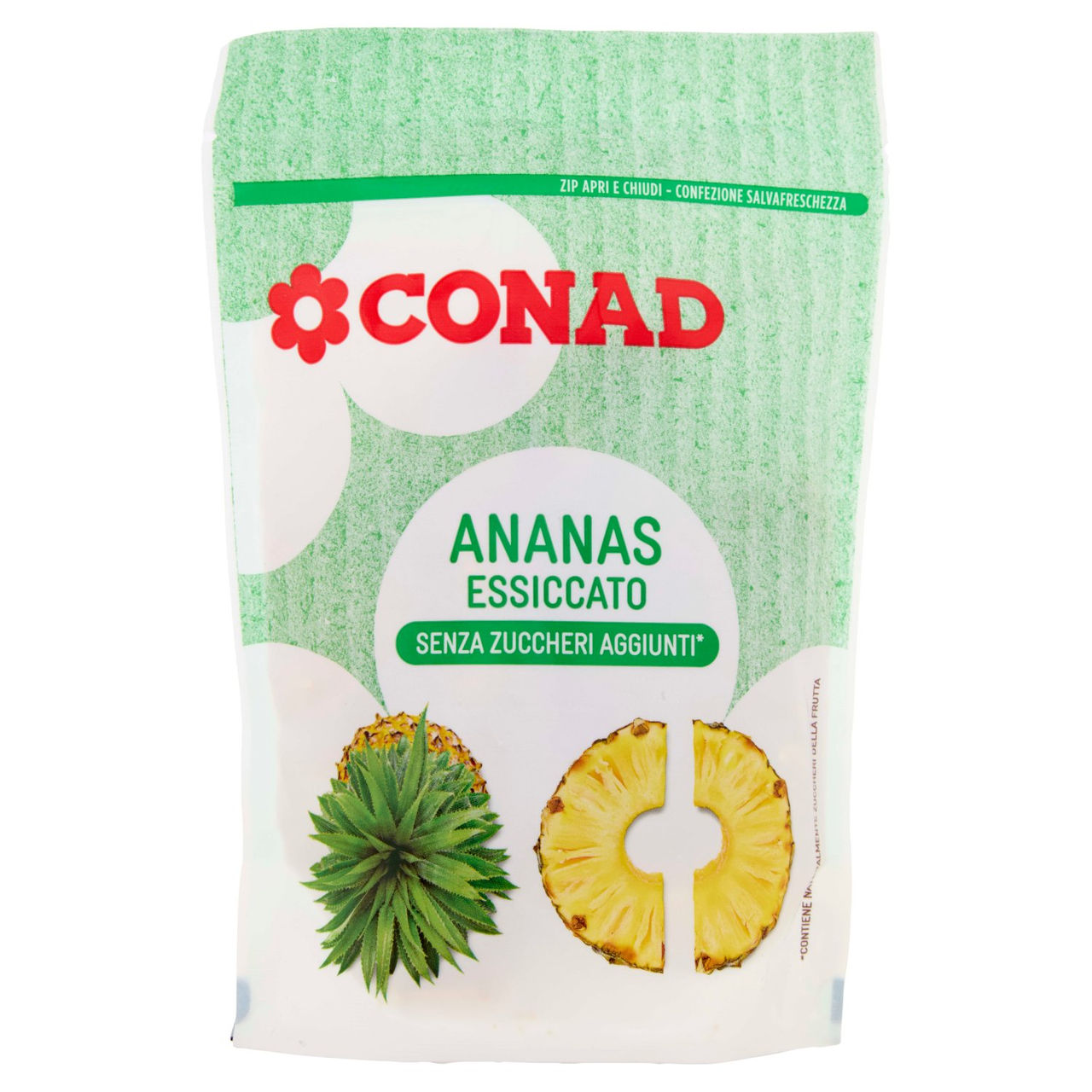 CONAD Ananas Essiccato Senza Zuccheri Aggiunti* 100 g