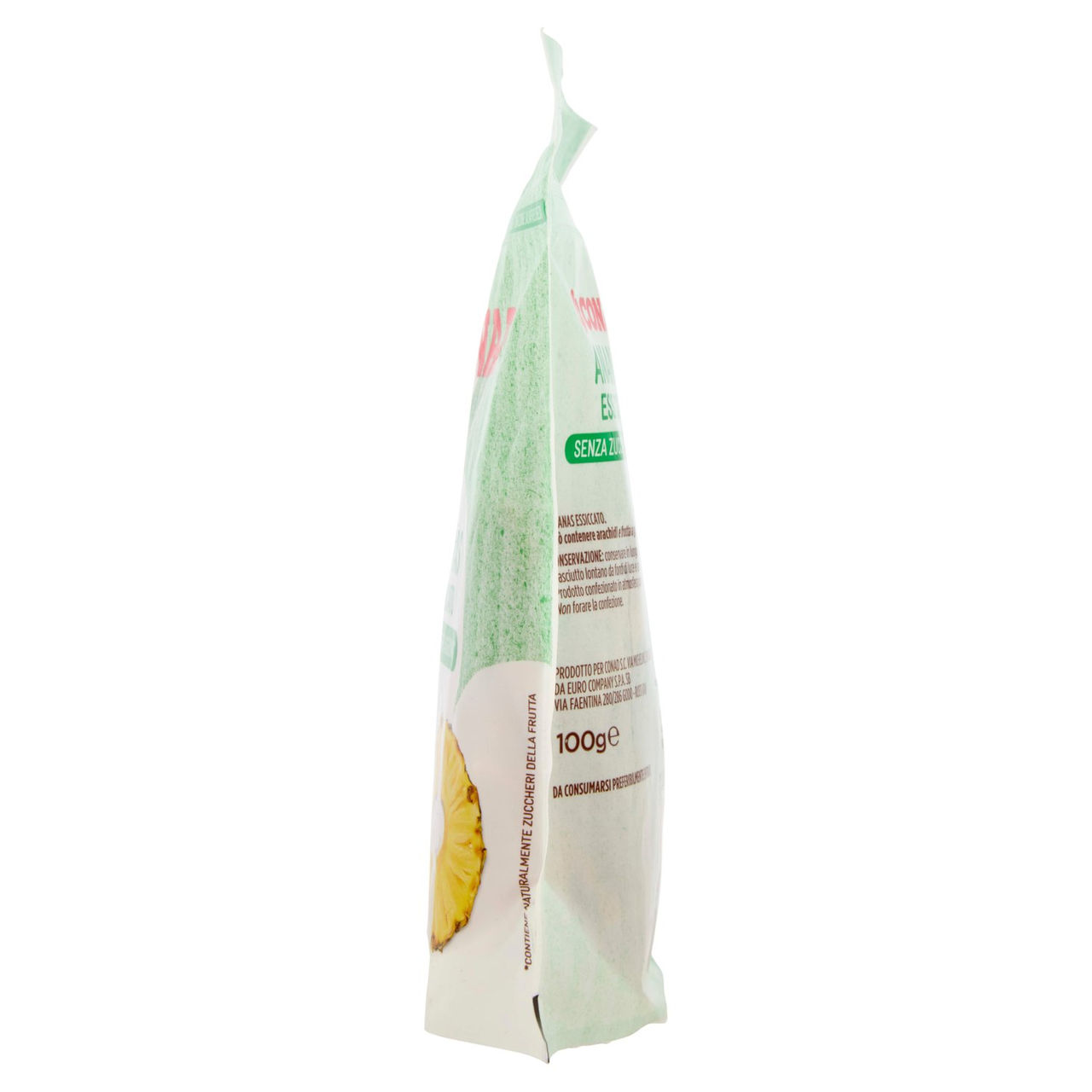 CONAD Ananas Essiccato Senza Zuccheri Aggiunti* 100 g