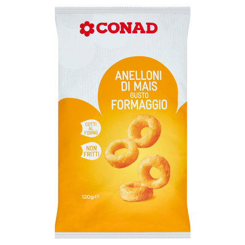 CONAD Anelloni di Mais Gusto Formaggio 120 g