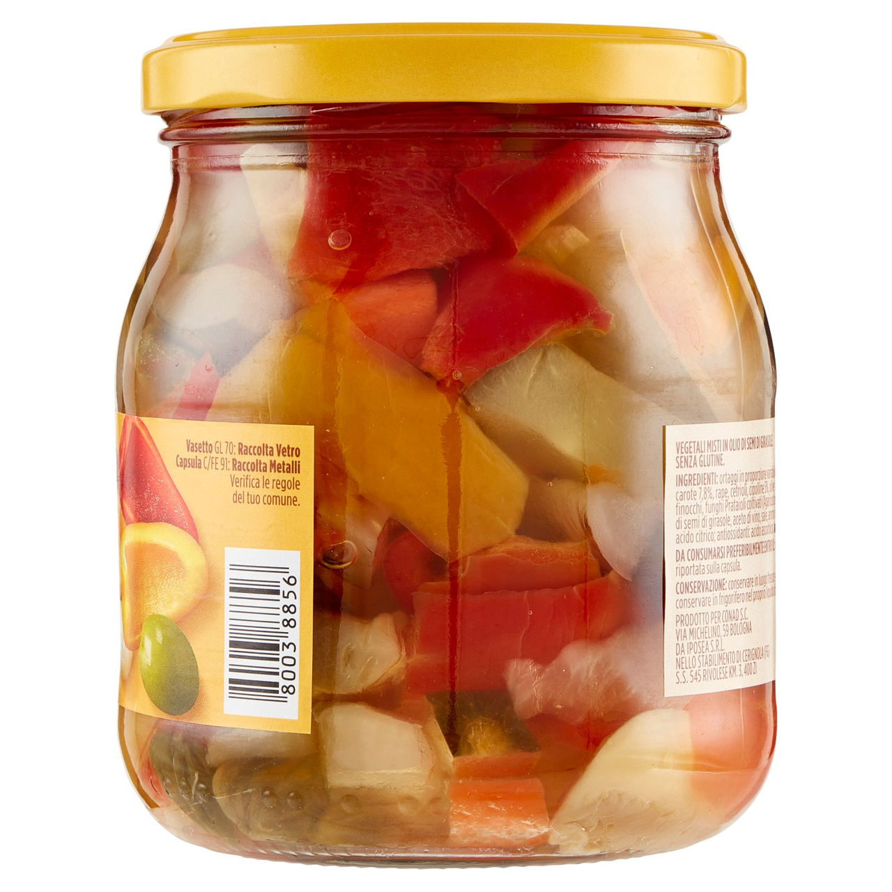 Antipasto Sottolio 530 g Conad