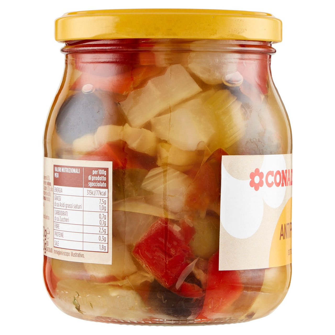 Antipasto Sottolio 530 g Conad