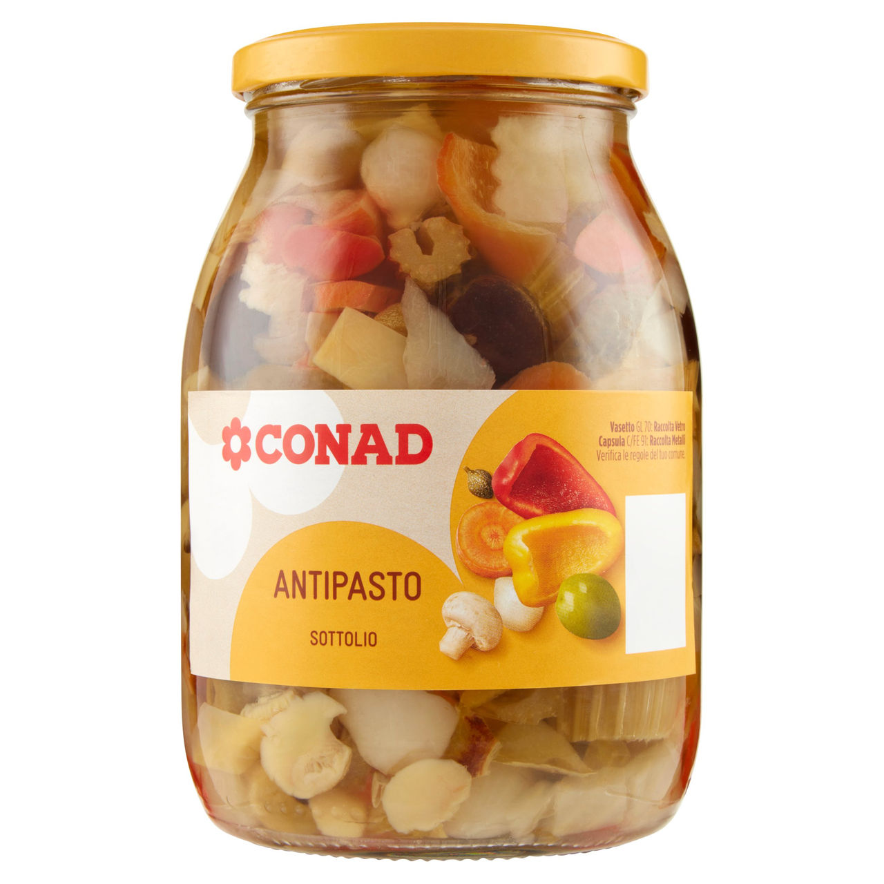Antipasto Sottolio 950 g Conad