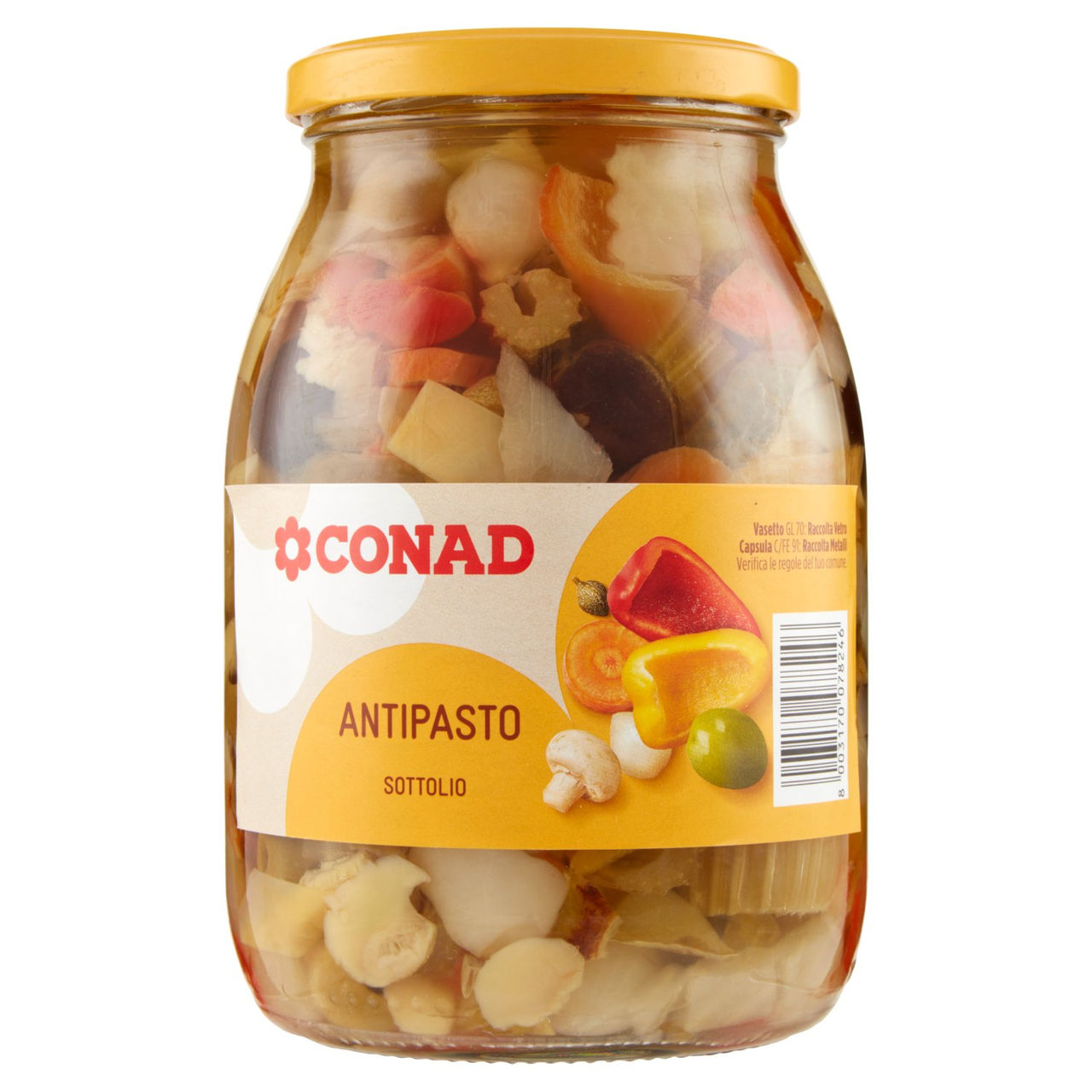 Antipasto Sottolio 950 g Conad