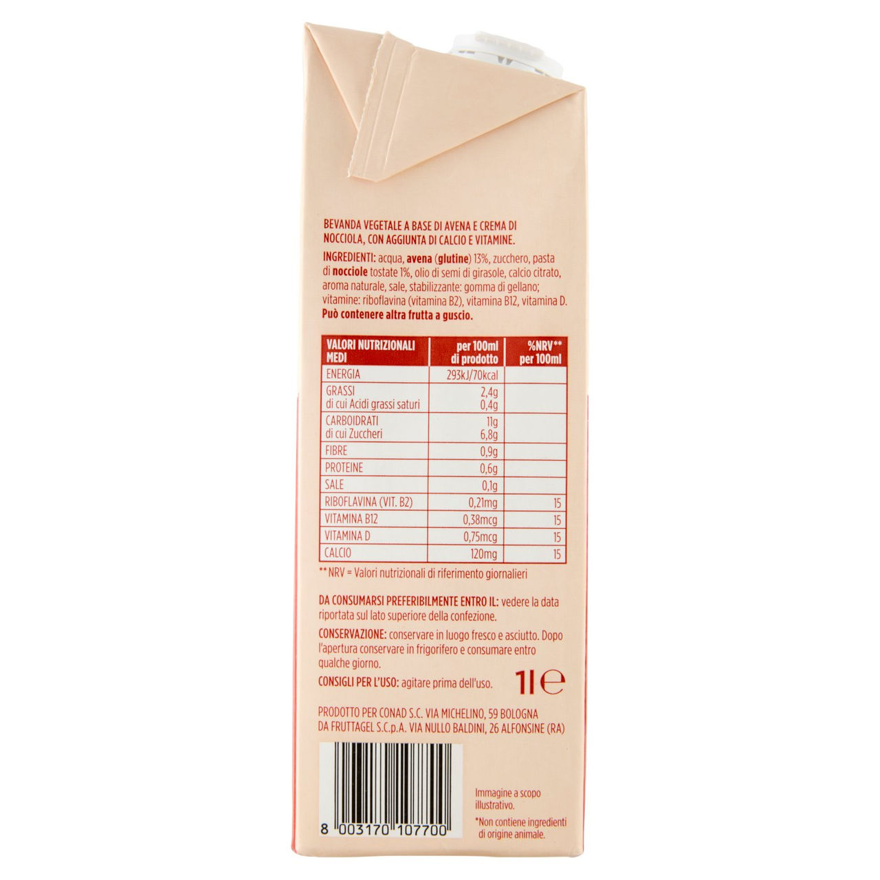 CONAD Avena e Nocciola 1 l