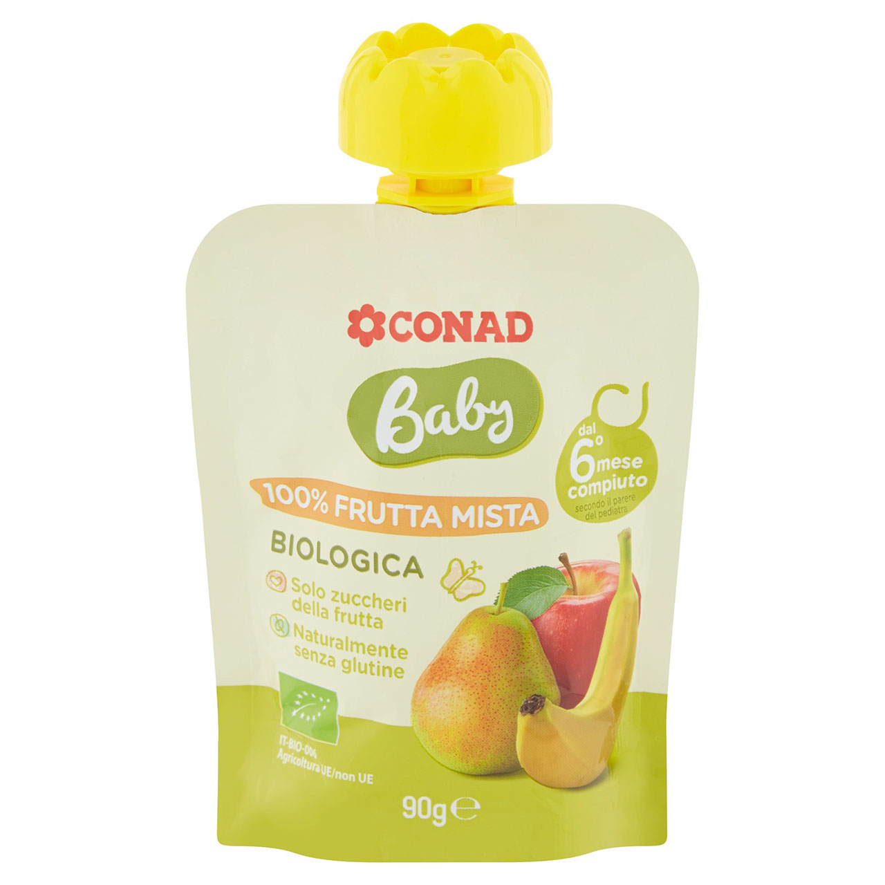 Baby 100% Frutta Mista Biologica 90 g Conad