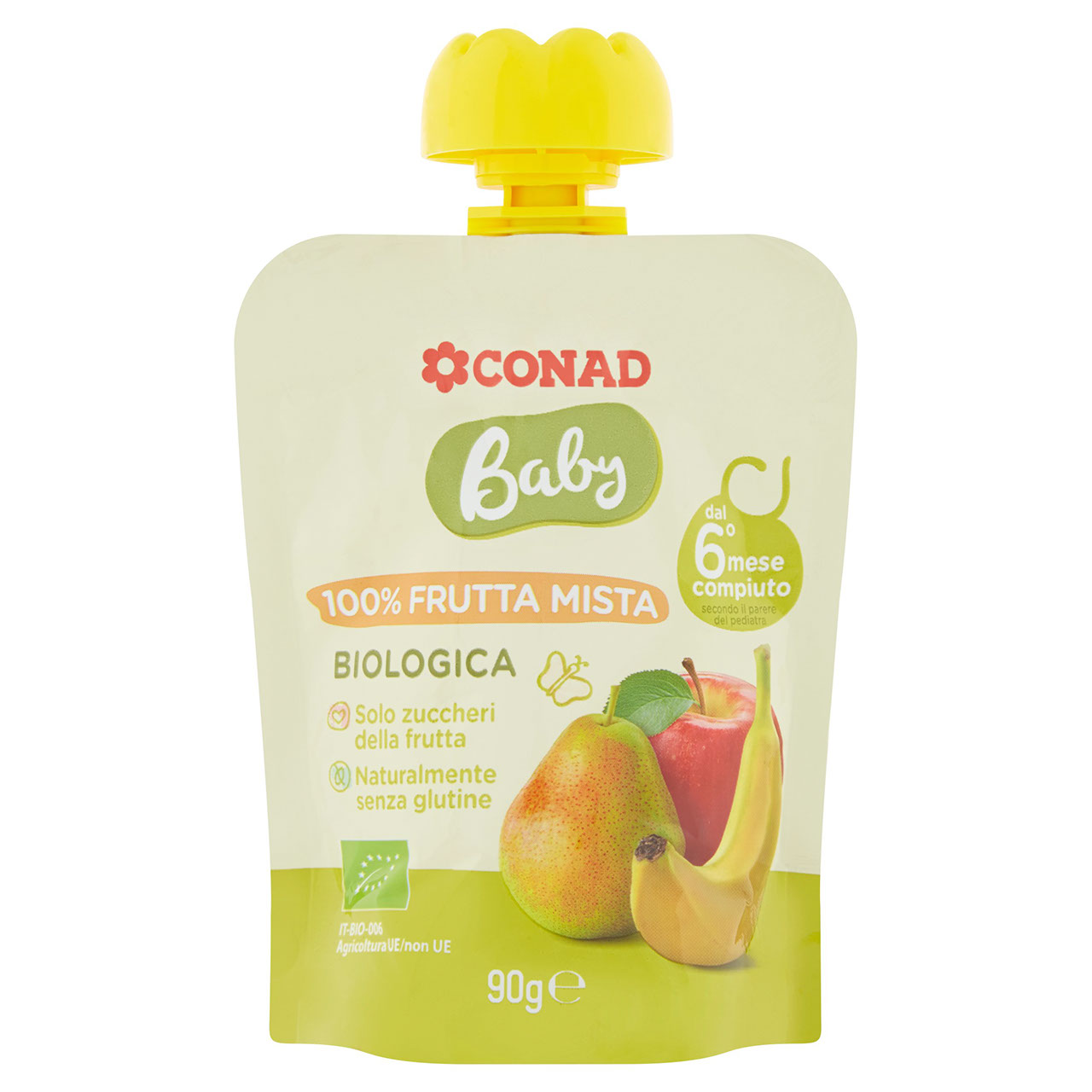 Baby 100% Frutta Mista Biologica 90 g Conad