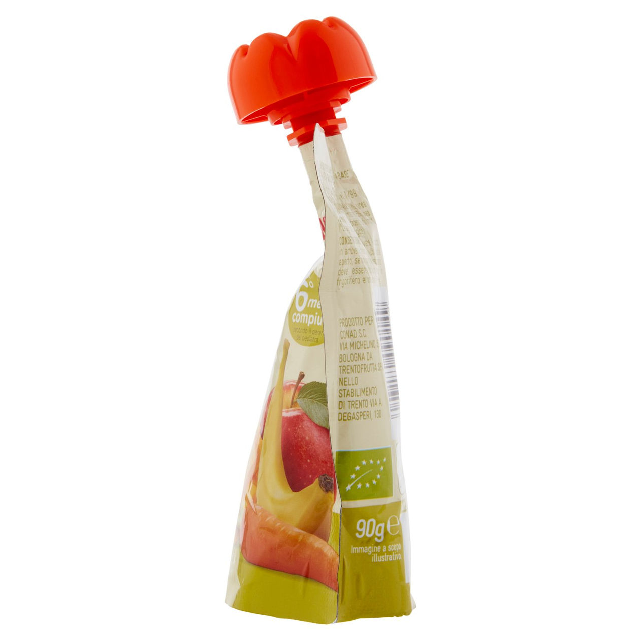 CONAD Baby 100% Mela, Banana, Carota e Mango Biologica 90 g