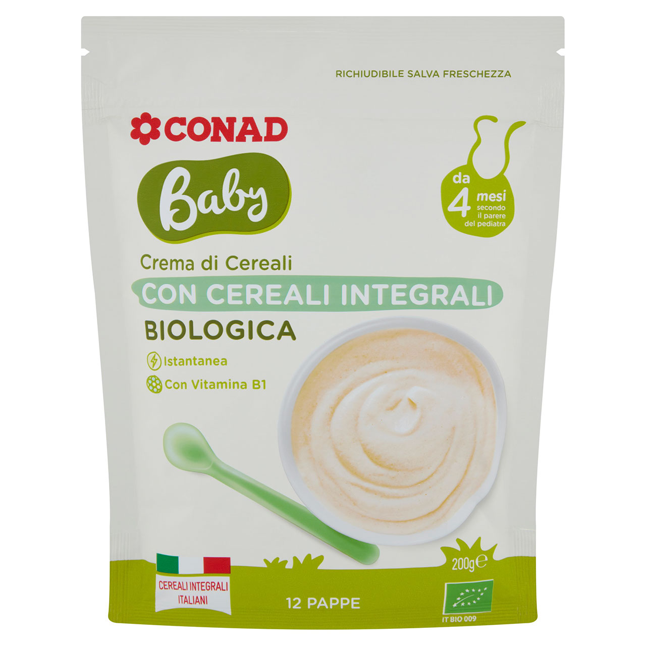 Crema di Cereali Integrali Biologica 200 g Conad