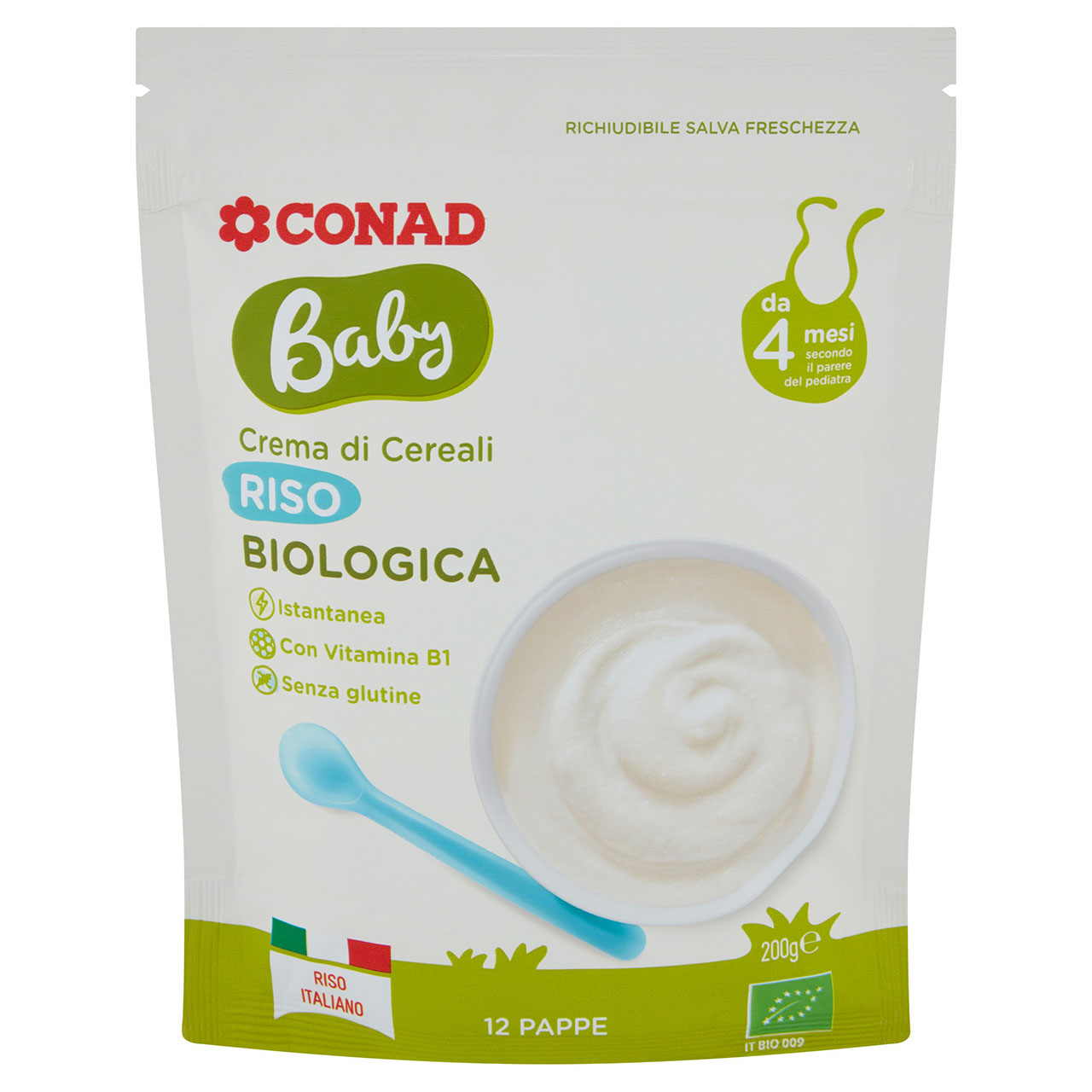 Baby Crema di Cereali Riso Biologica 200 g Conad