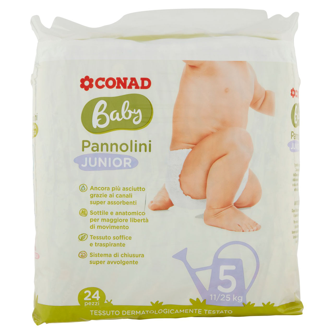 Baby Pannolini Junior 5 11/25 kg 24 pezzi Conad