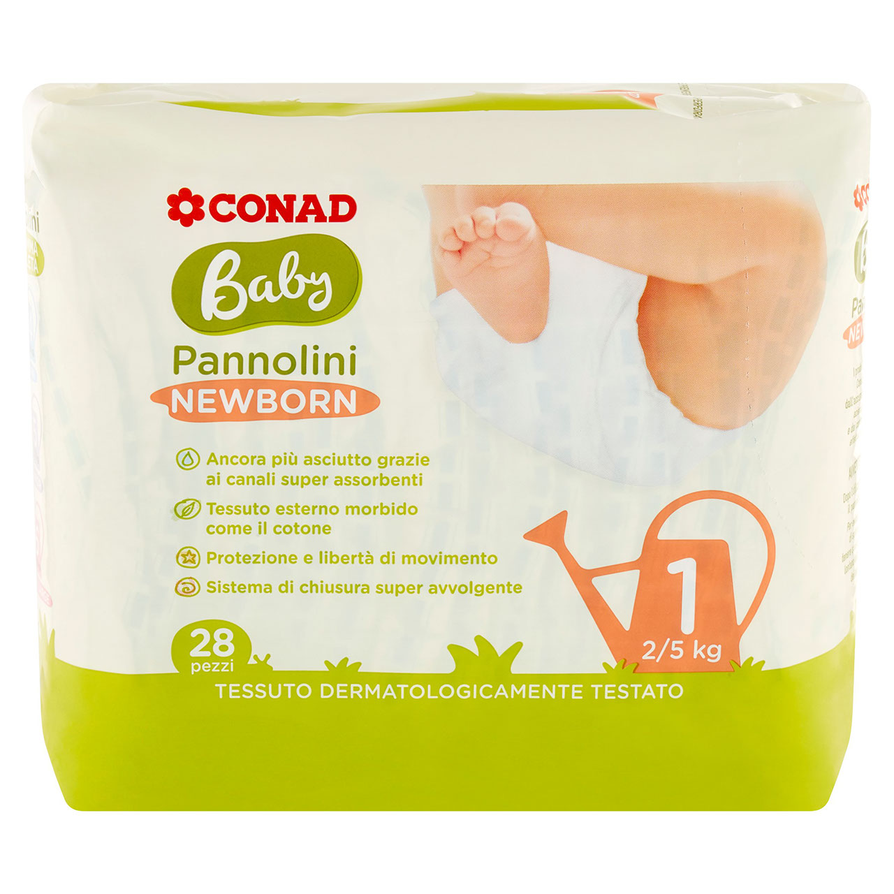 Baby Pannolini Newborn 1 2/5 kg 28 pezzi Conad