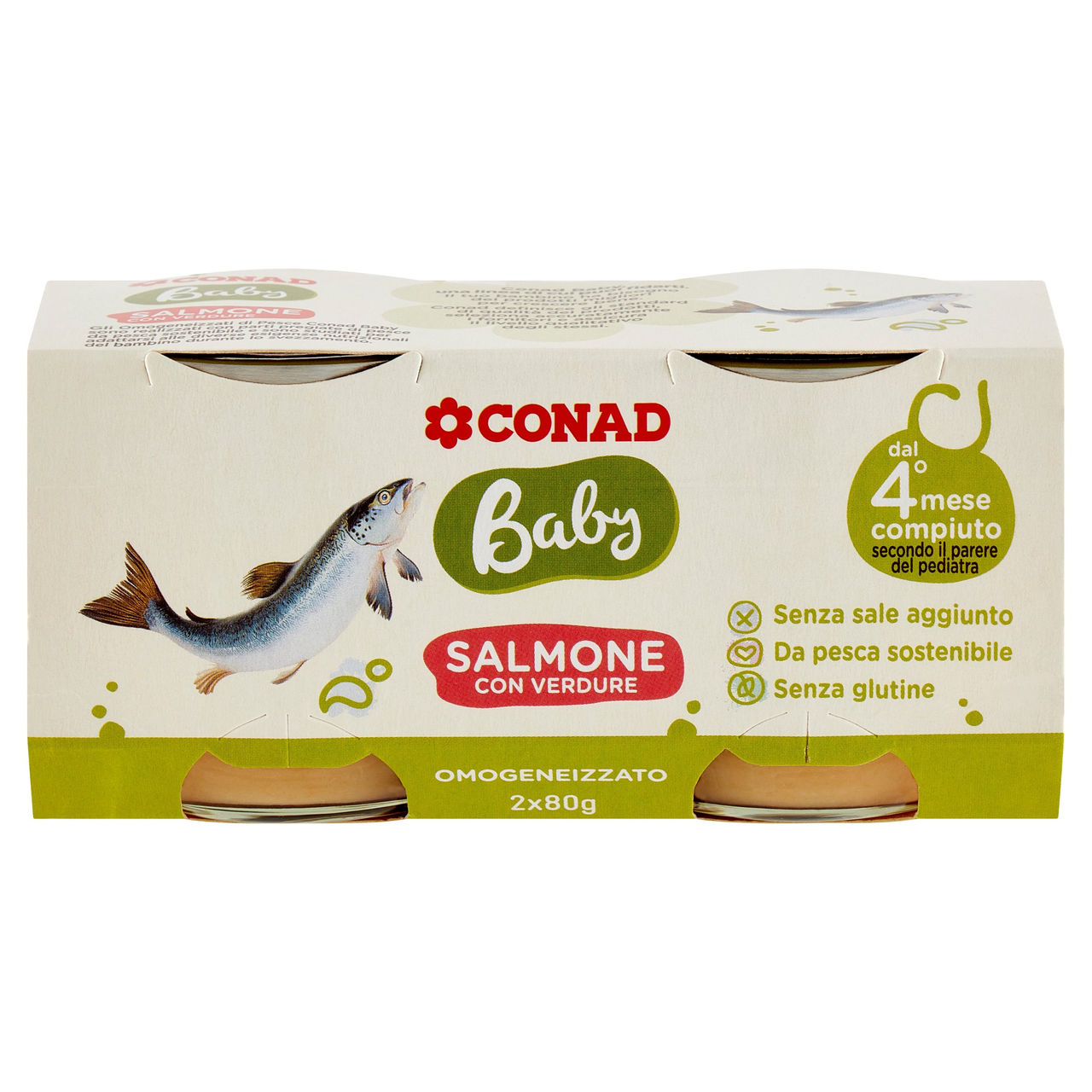 Omogeneizzato salmone Baby Conad in vendita online