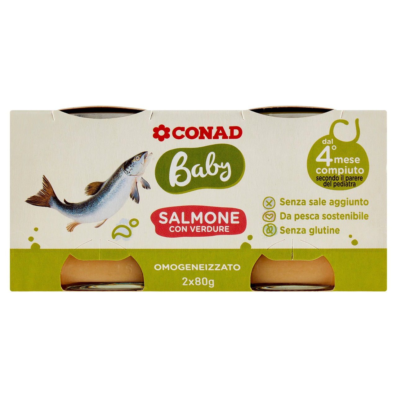 Omogeneizzato salmone Baby Conad in vendita online