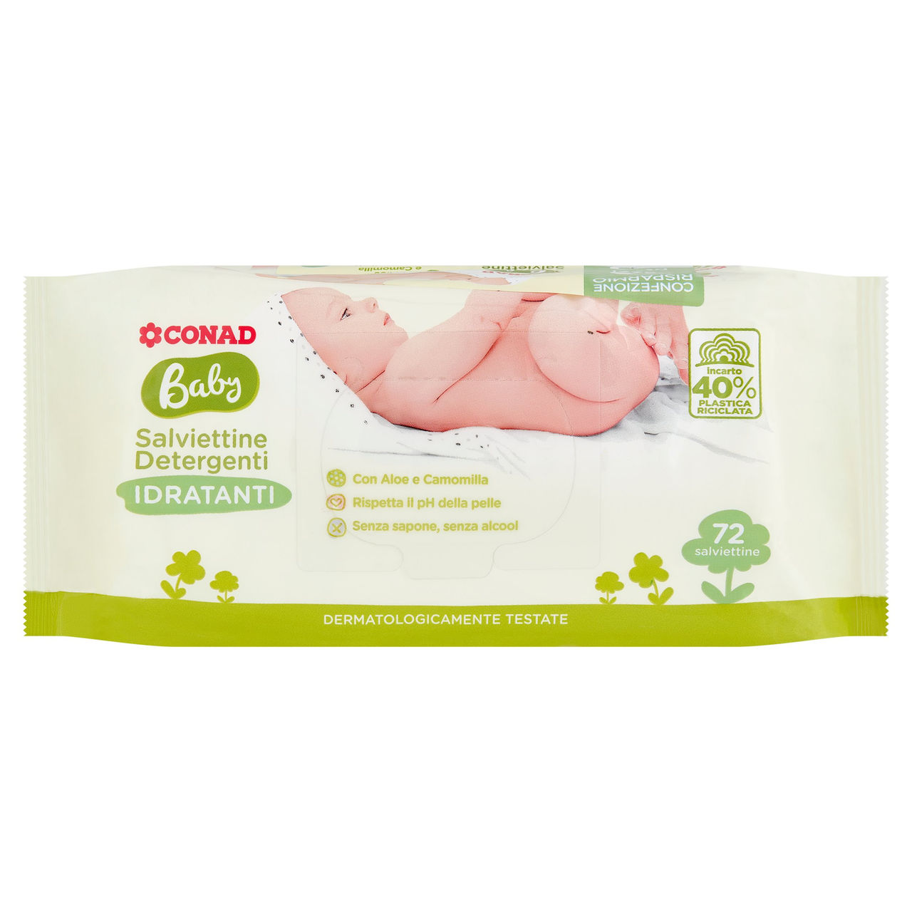 Baby Salviettine Detergenti Idratanti 144 pz Conad