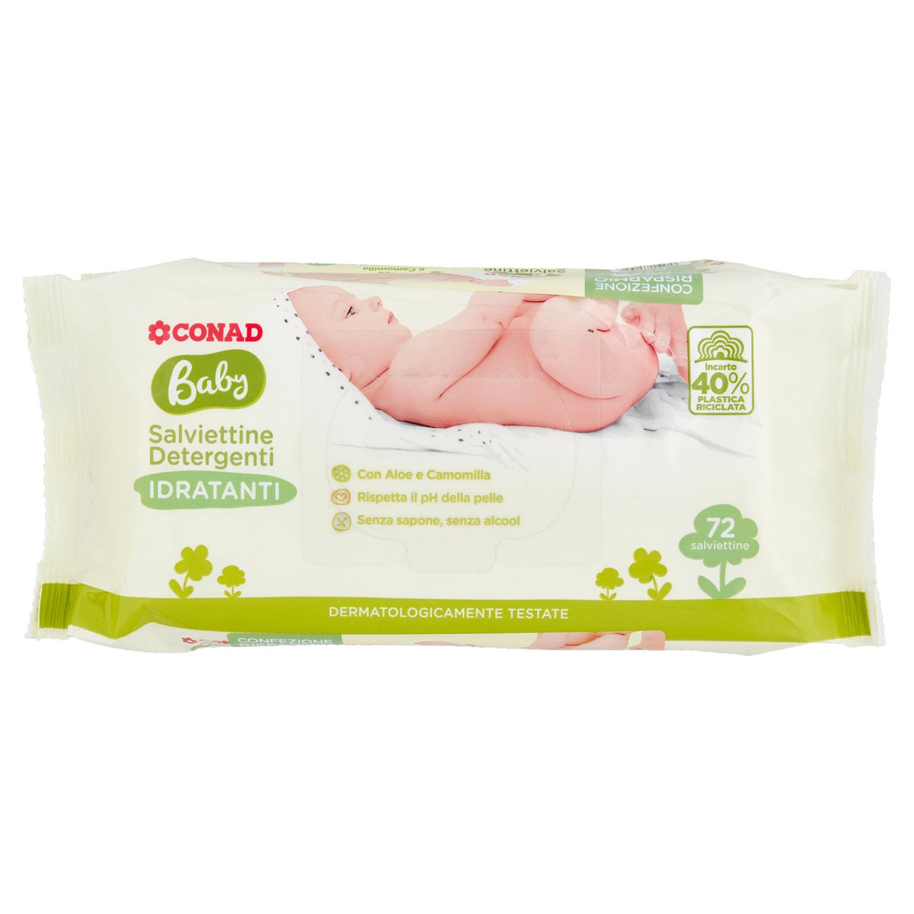 Baby Salviettine Detergenti Idratanti 144 pz Conad