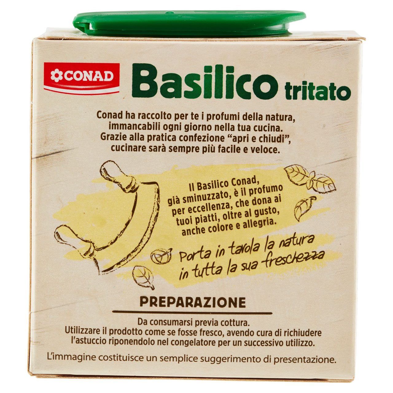 Basilico tritato Surgelato 50 g Conad