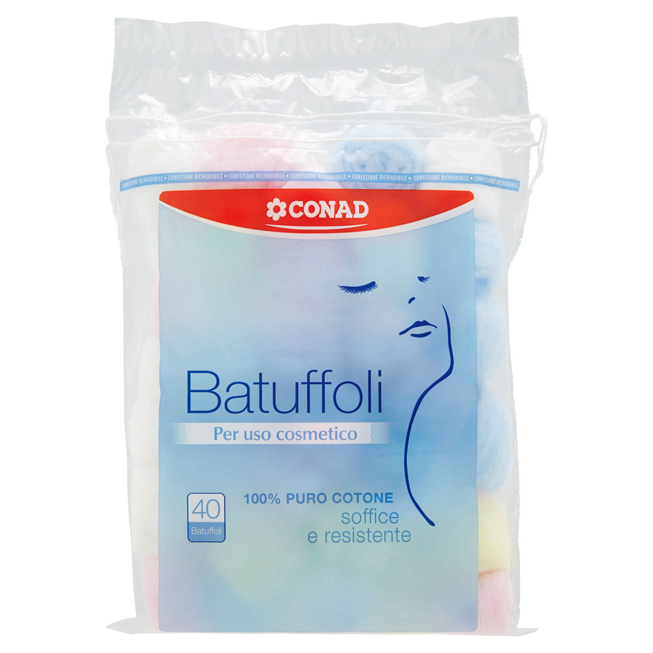 CONAD Batuffoli Per uso cosmetico 40 Batuffoli