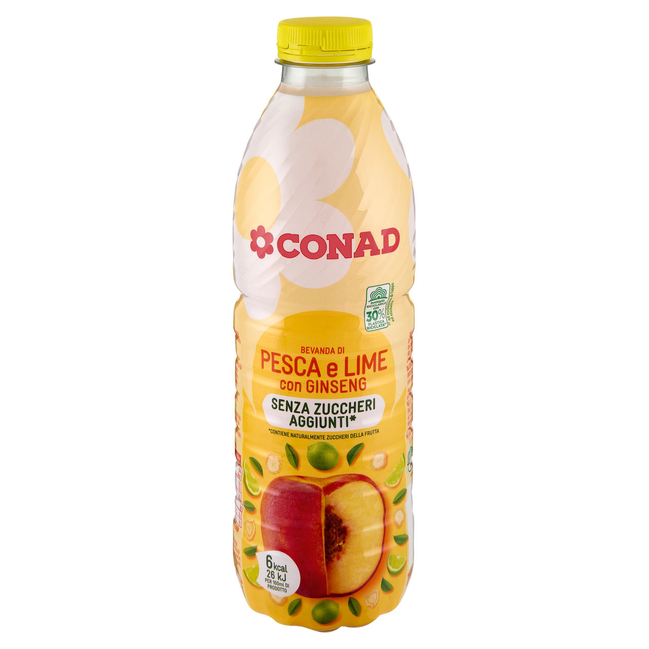 Succo di frutta Pesca Lime Ginseng 1 L Conad