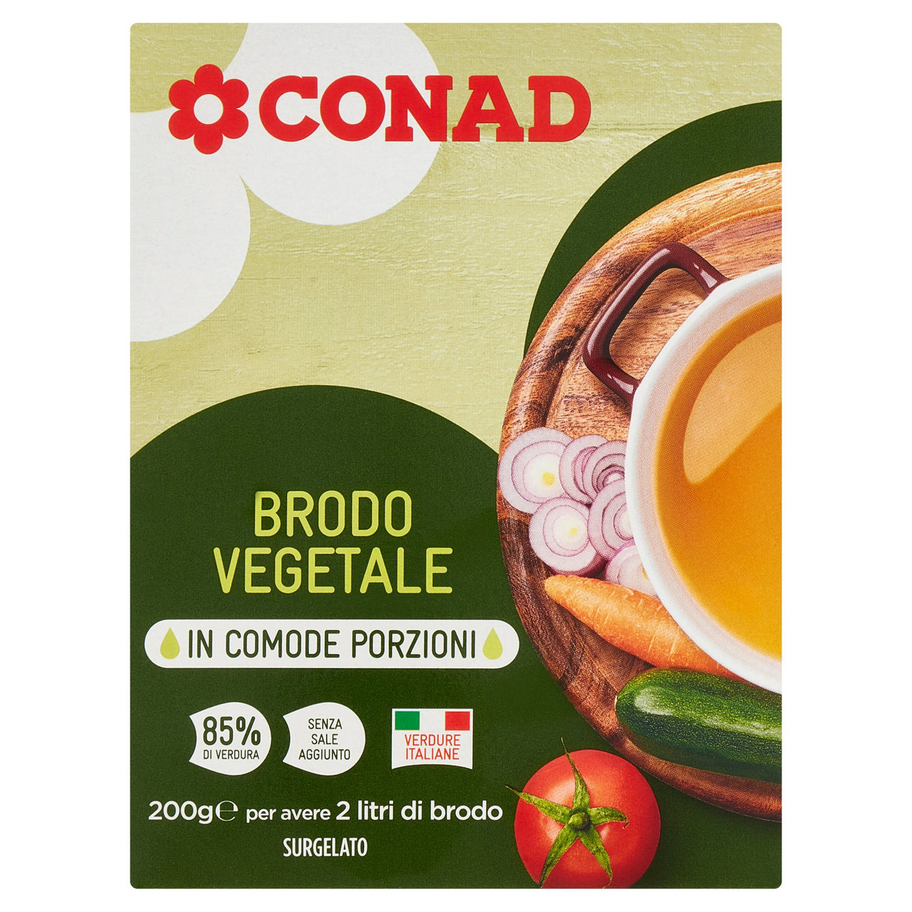 CONAD Brodo Vegetale Surgelato 200 g