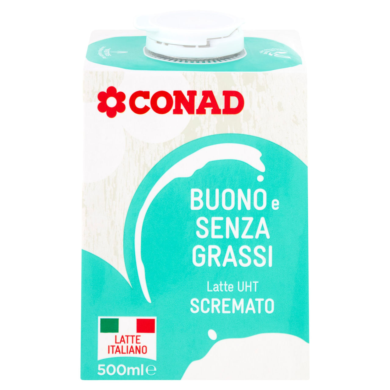 CONAD Buono e Senza Grassi Latte UHT Scremato 500 ml