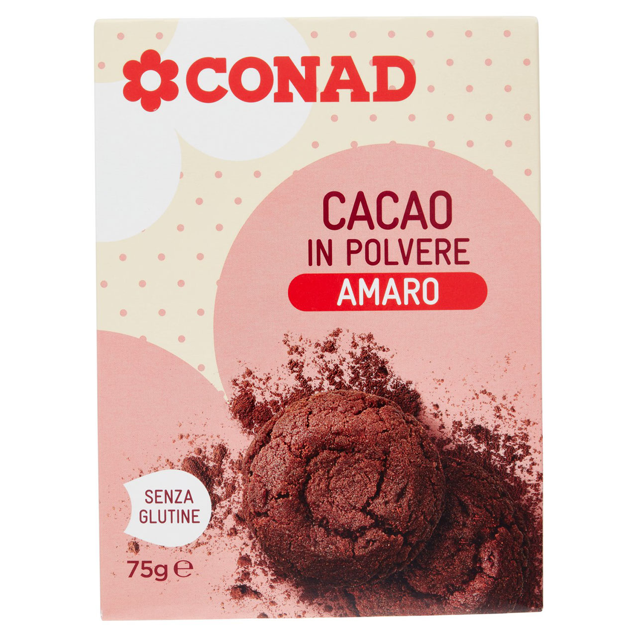 Cacao in Polvere Amaro 75 g Conad